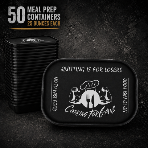 CFG™ Pre Order- Meal Prep Containers – 50 Pack